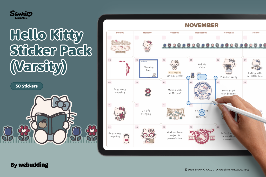Hello Kitty Sticker Pack <Varsity> Hello Kitty Sticker Pack <Varsity>