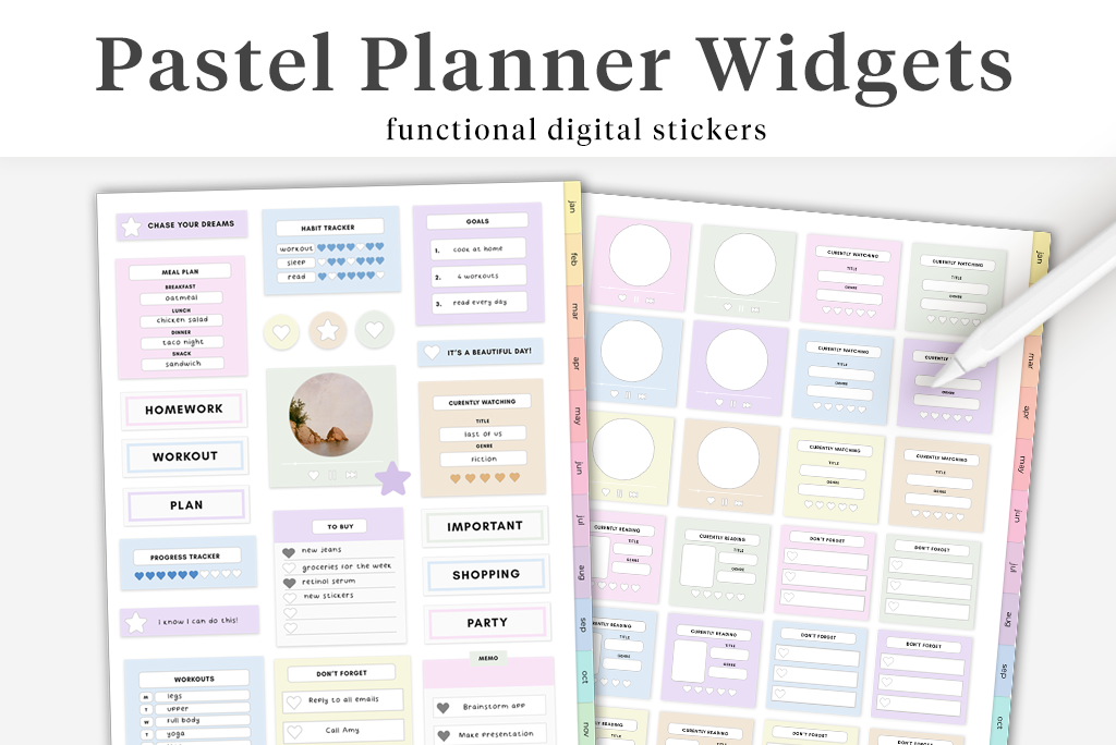 Pastel Planner Widgets