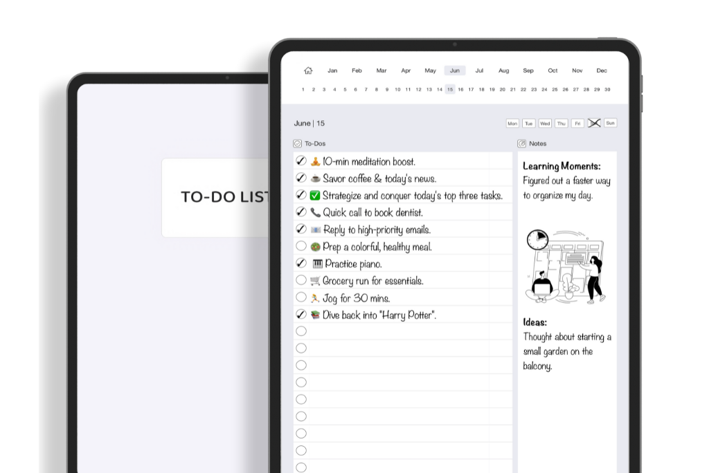 Daily To-Do List by Tabletplaner