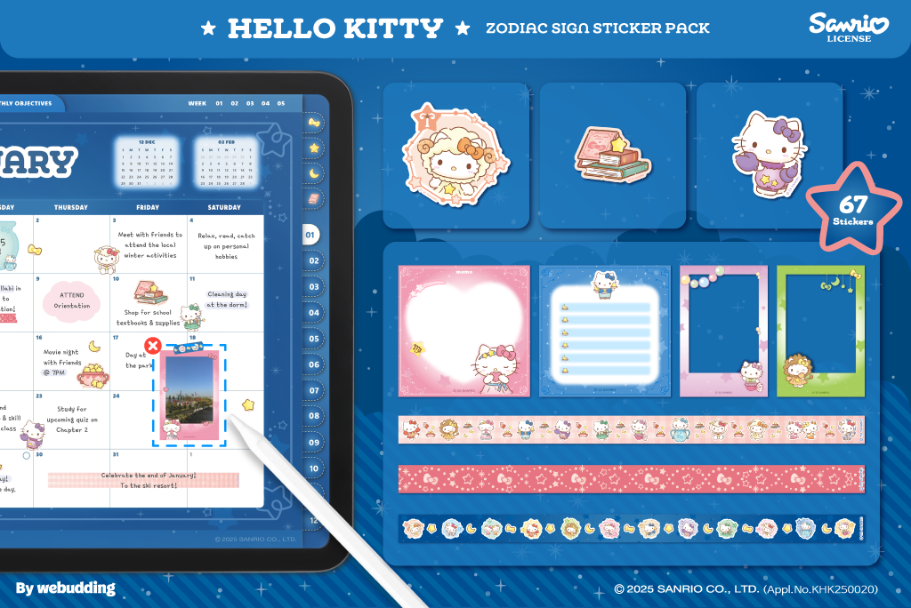 Hello Kitty Sticker Pack <Zodiac>