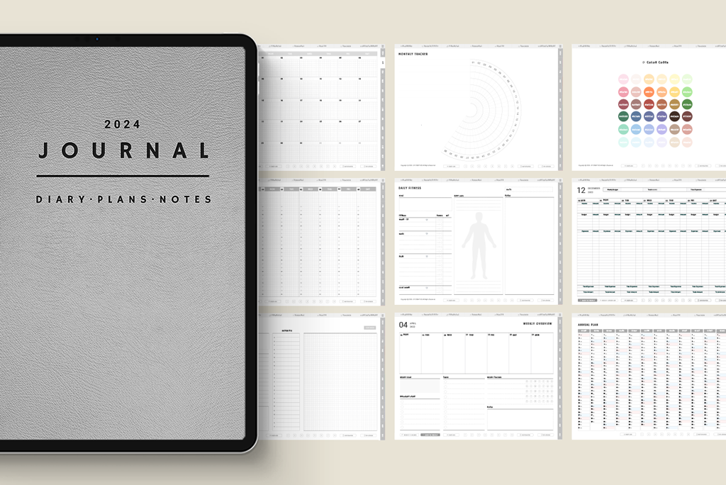 2024 All-in-one Timetable Planner (Sun. Start)