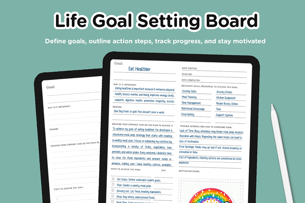 Life Goal Setting Board