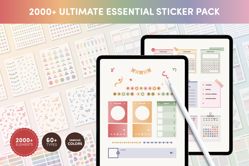 2000+ Essentielle Sticker Pack