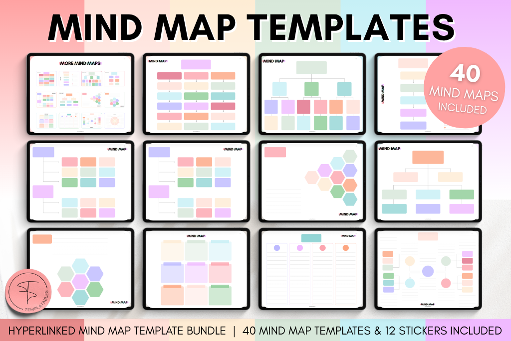 Digital Mind Map Notebook - Colorful