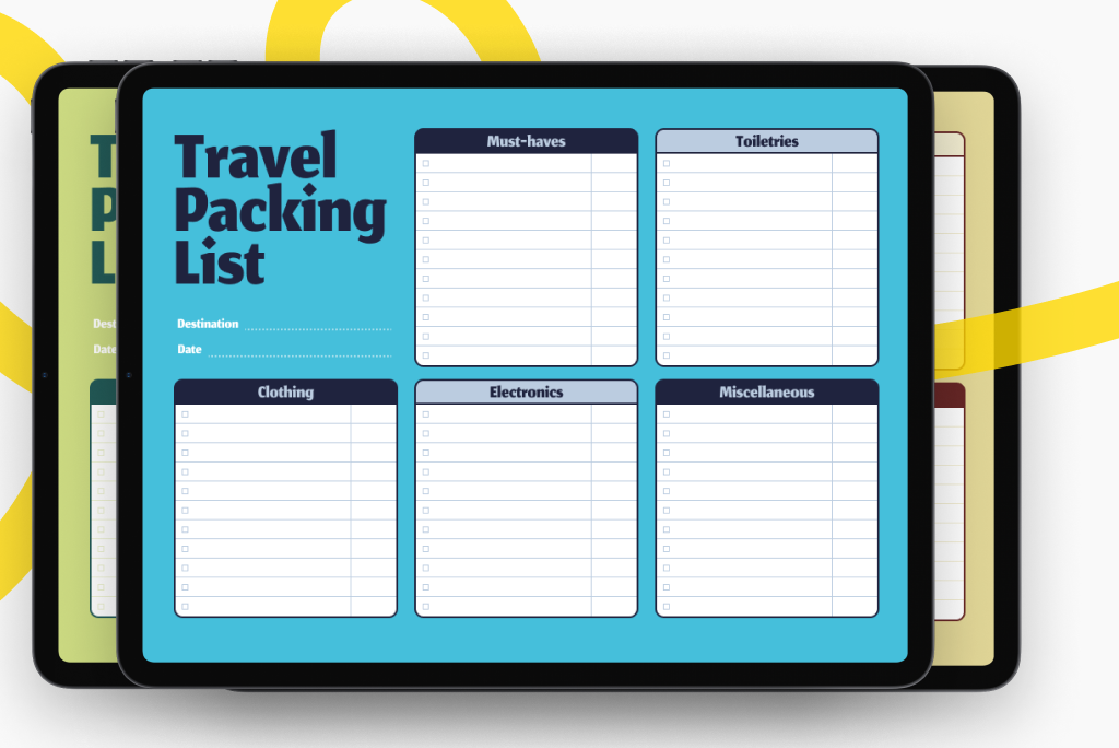 Travel Packing Lists