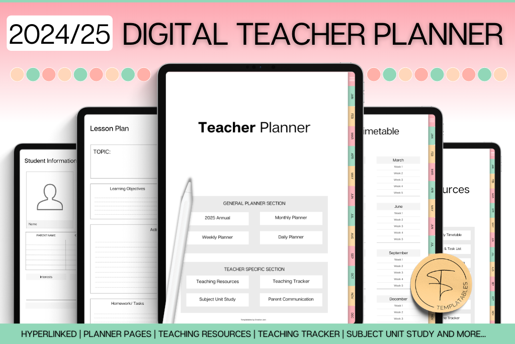 2024/25 Digital Teacher Planner