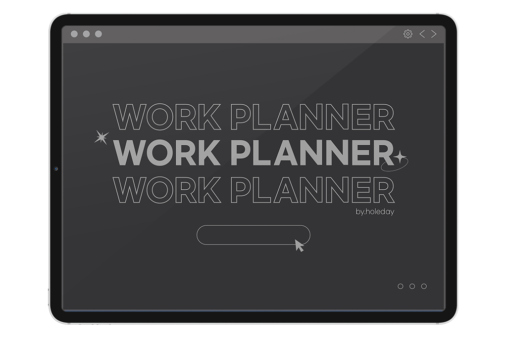 Dark Mode Work Planner