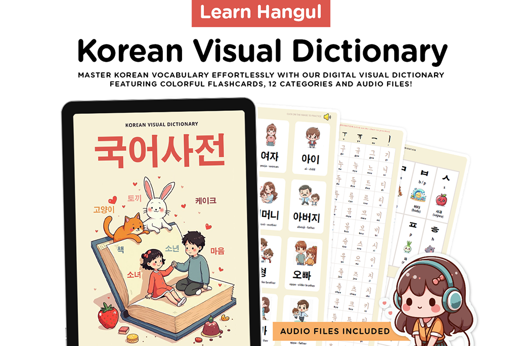 Korean Visual Dictionary Cards