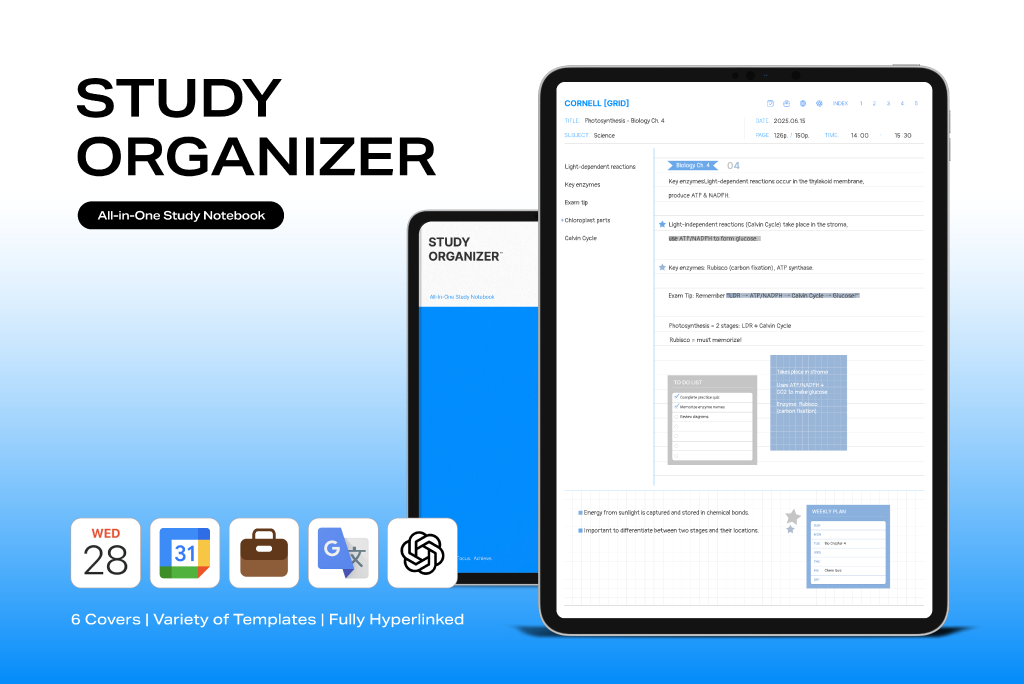 Study Organizer Notebook (ChatGPT Integration)