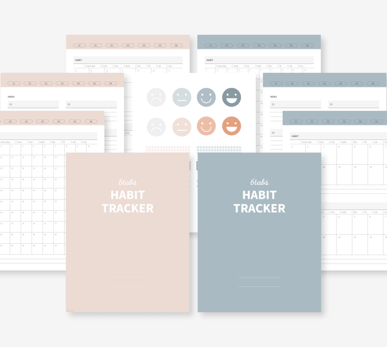 Habit Tracker Index Book