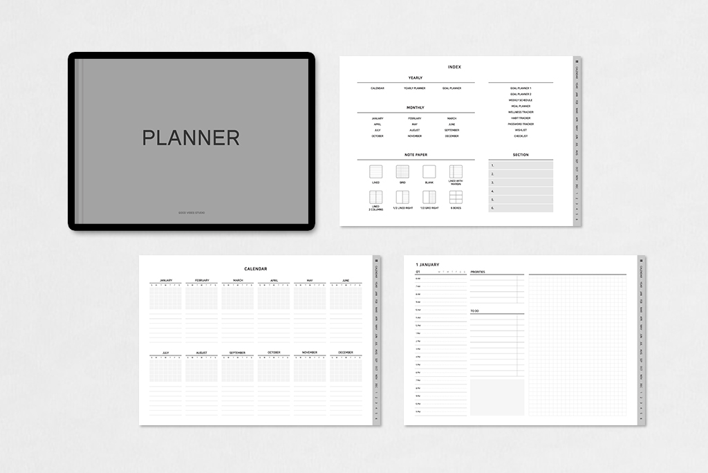 Student Organizer Planner (Grey)