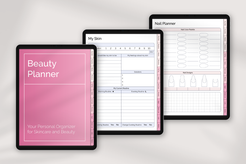 Beauty Planner - Skincare routine tracker 