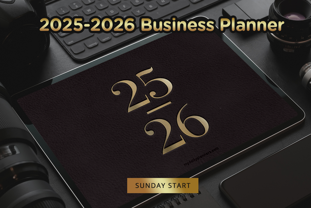 2025-2026 Zakelijke Digitale Planner (Zondag)