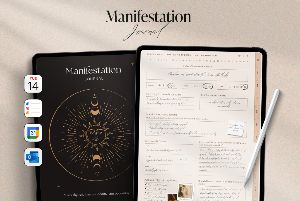 Journal de Manifestation Quotidien par Chattan Design