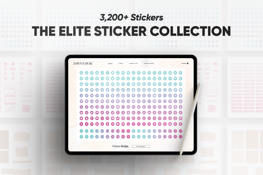 The Elite Sticker Collection van Chattan Design