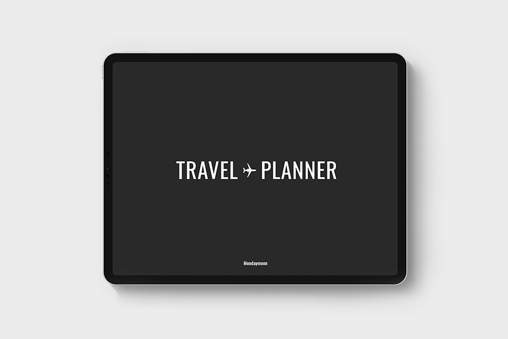 Travel Planner with Photo Frame Sticker Set