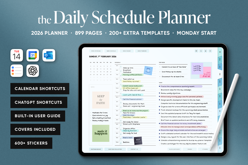 Il Planner di Programmazione Giornaliera 2026 (Inizio Lun., Blu)