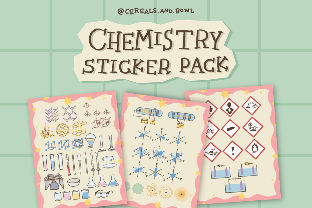 Pacchetto di Sticker Deco Chimica