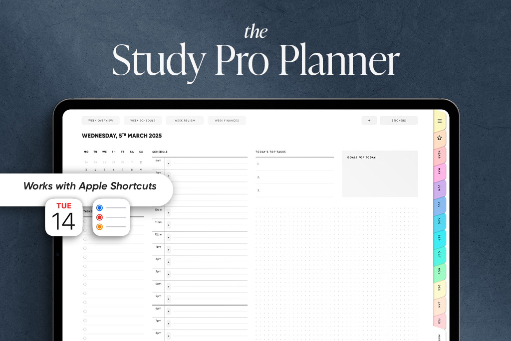 Le planificateur semestriel Study Pro par Chattan Design