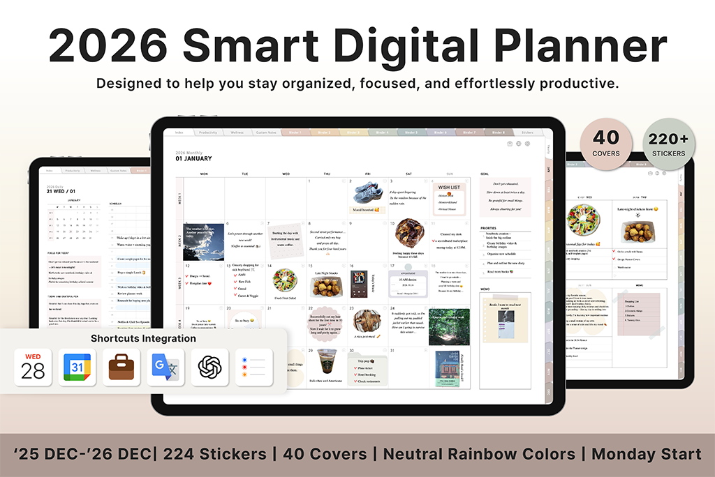 2026 スマートデジタルプランナー (ニュートラルレインボー, 月曜始まり) 2026 スマートデジタルプランナー (ニュートラルレインボー, 月曜始まり)