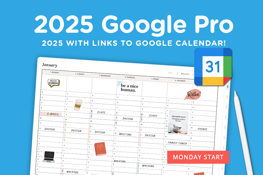 2025 Google Pro Planner (Maandag)