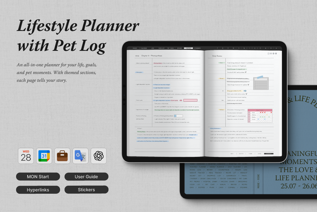 2025-2026 Pet Log & Lifestyle Planner 2025-2026 Pet Log & Lifestyle Planner