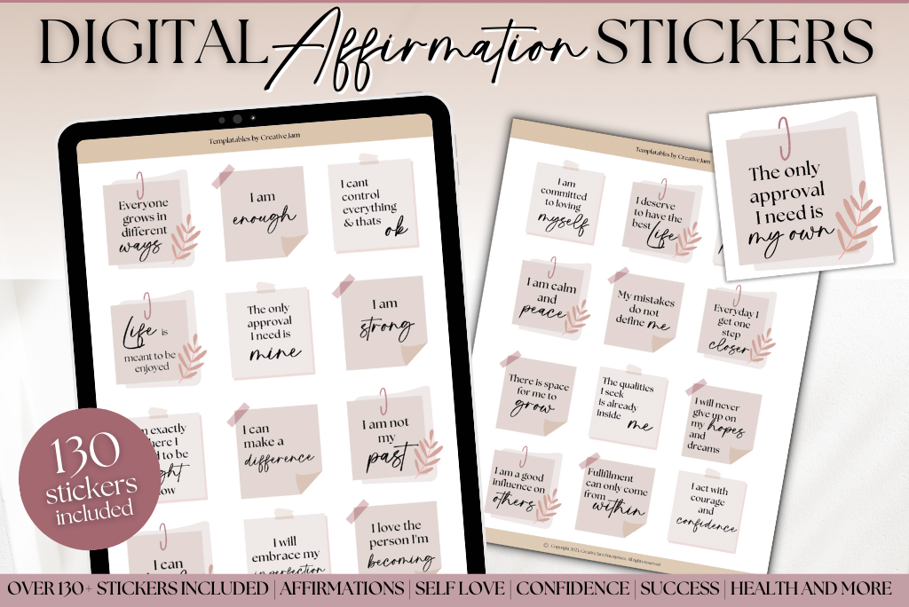 Digital Affirmation Stickers