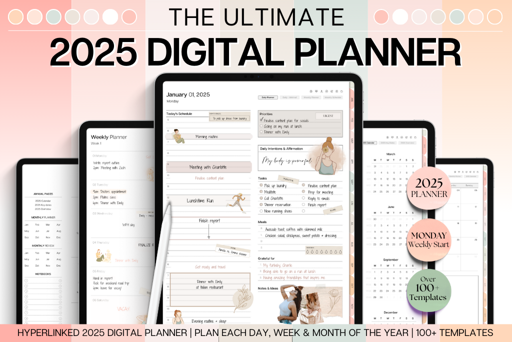 The Ultimate 2025 Daily Planner - Portrait (Monday start)