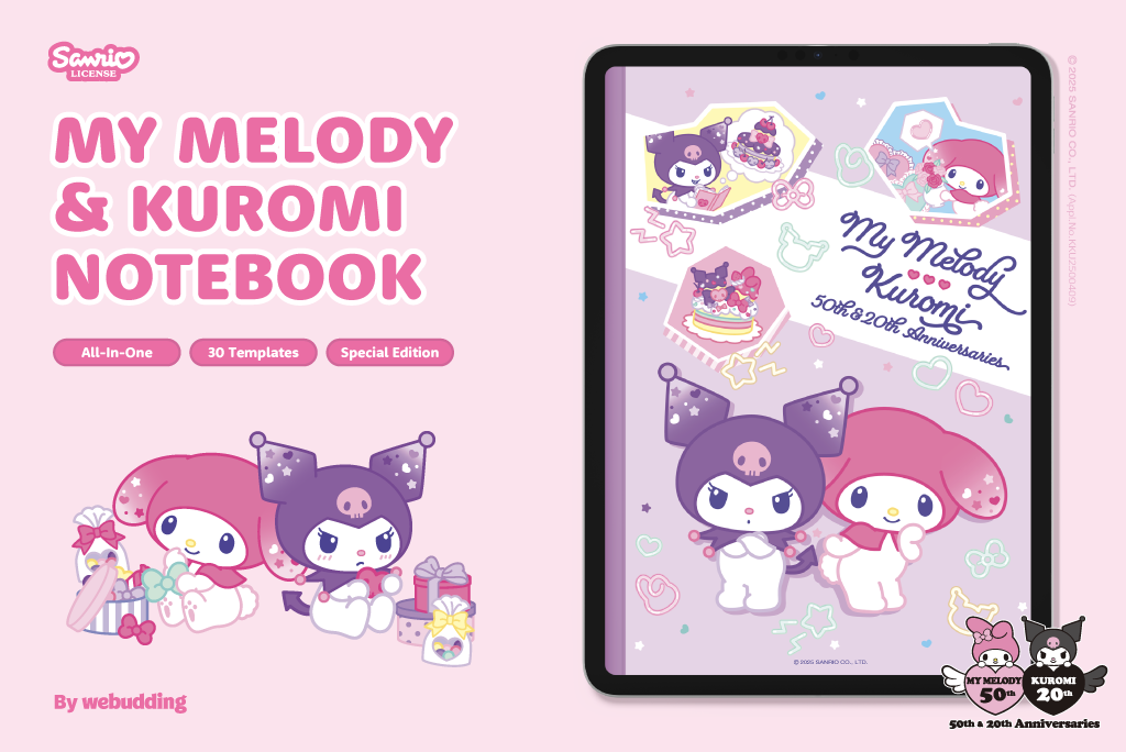 My Melody & Kuromi All-In-One Notebook <Special Edition> My Melody & Kuromi All-In-One Notebook <Special Edition>