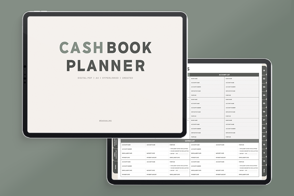 Ongedateerde budgetplanner