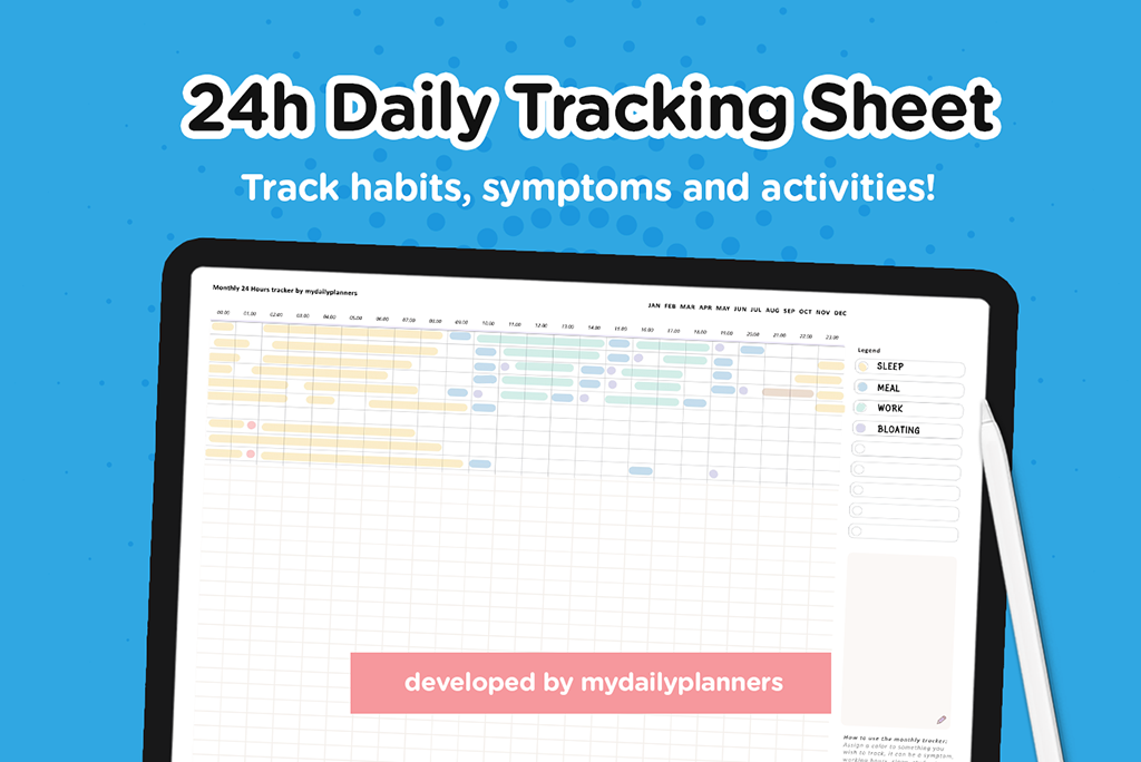 24 hours tracker sheet