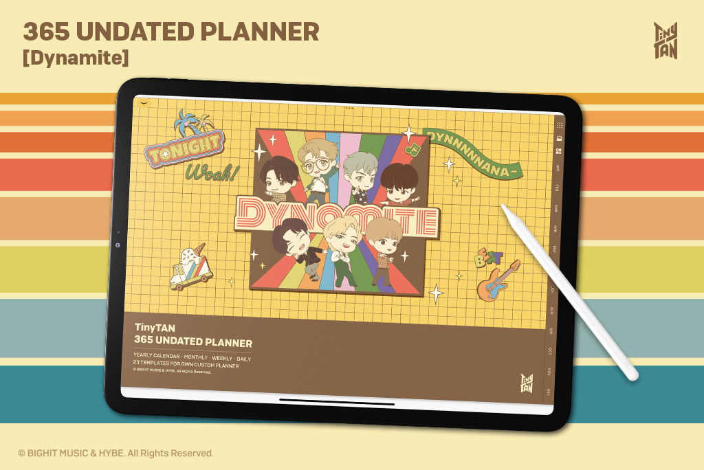 Planner 365 jours TinyTAN [Dynamite]