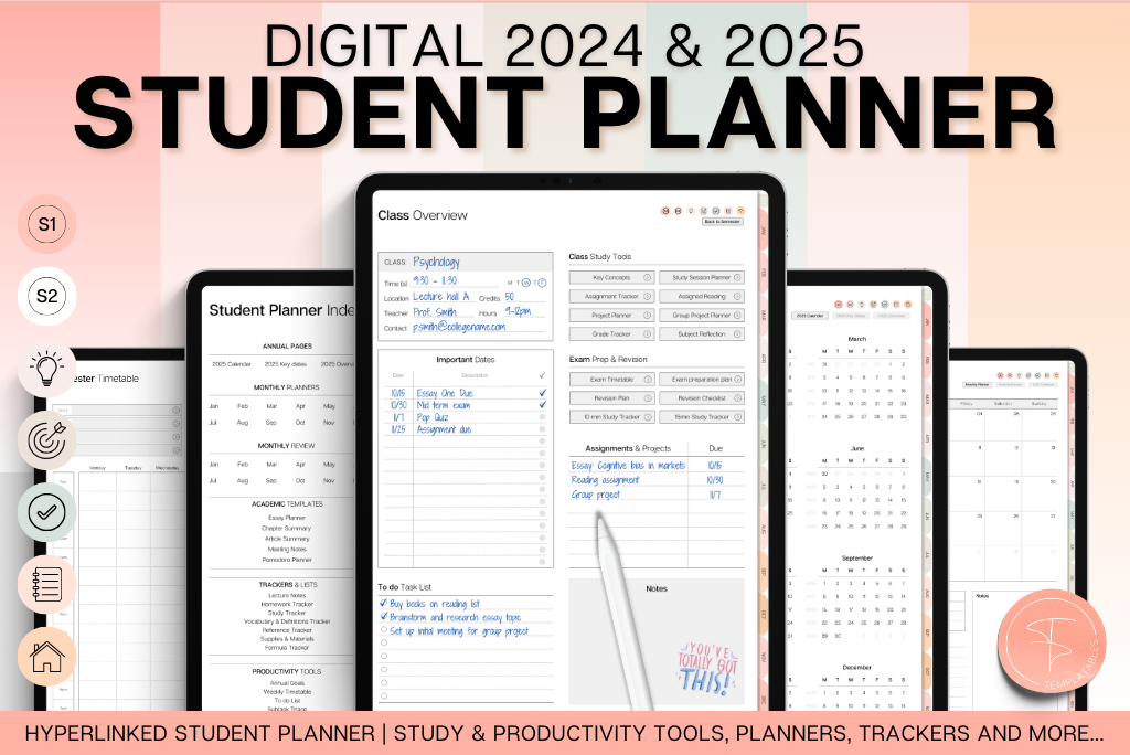 2024/25 Ultimate Digital Student Planner