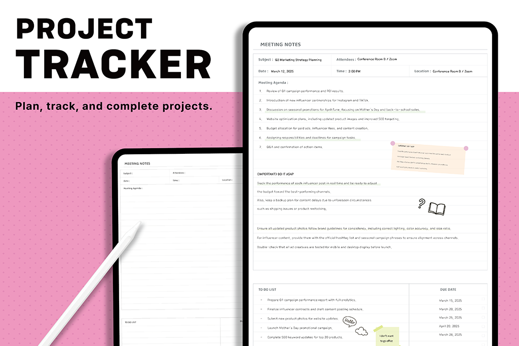 Project Tracker (Portrait)