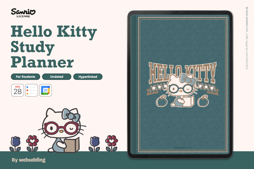 Hello Kitty Undated Study Planner <Varsity> Hello Kitty Undated Study Planner <Varsity>