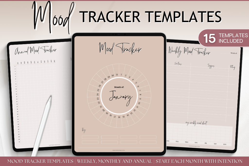 Mood Tracker Template Bundle