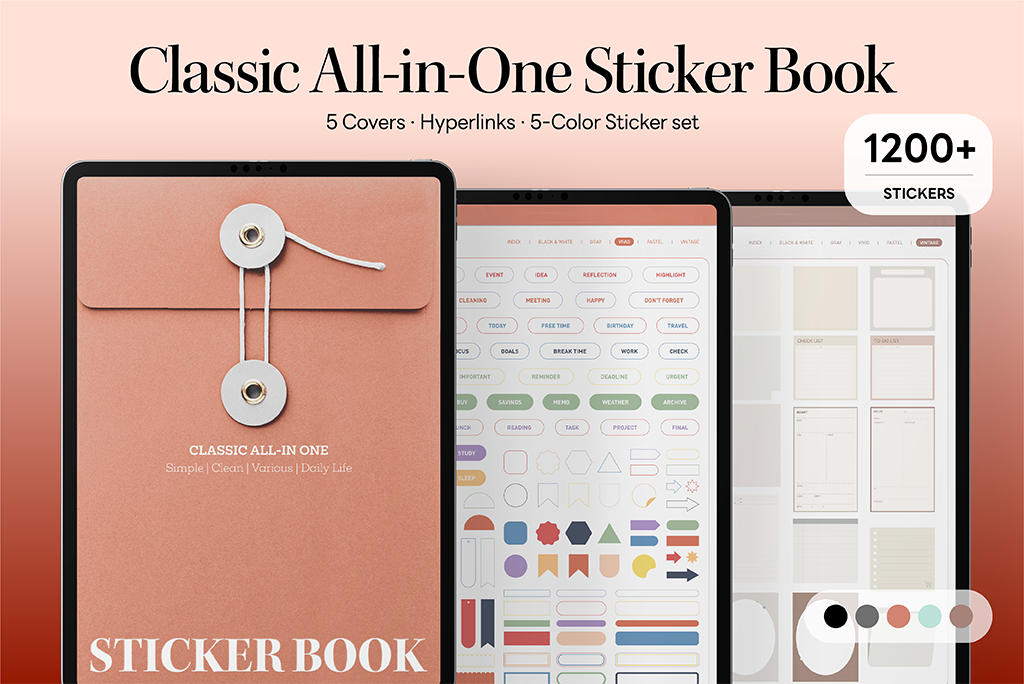 Classic All-in-One Sticker Book