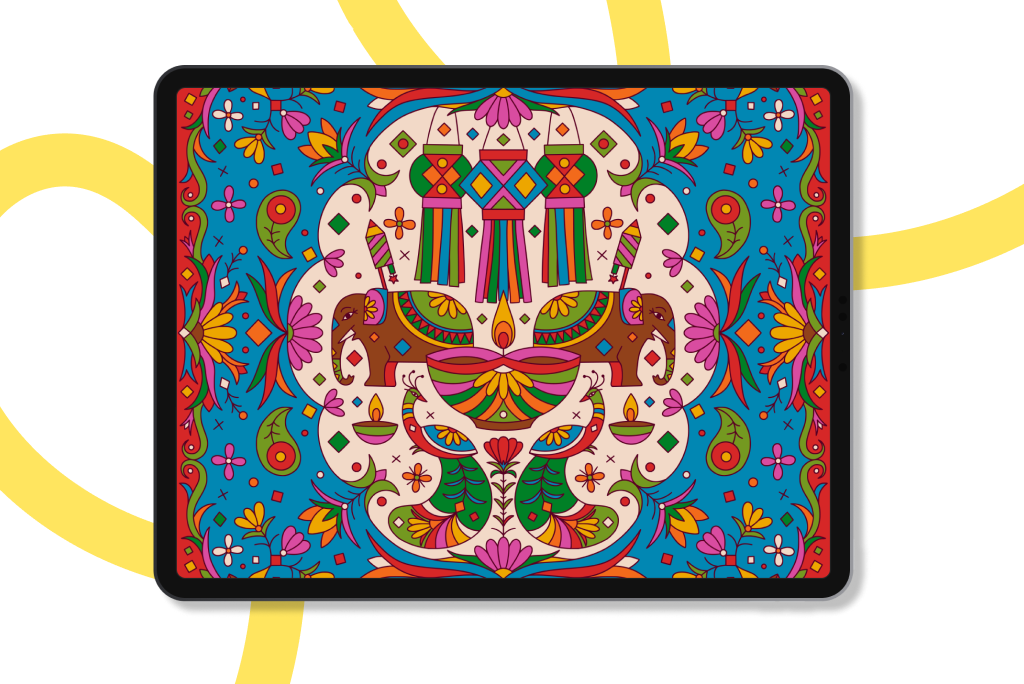 Capa de Caderno Diwali Selva