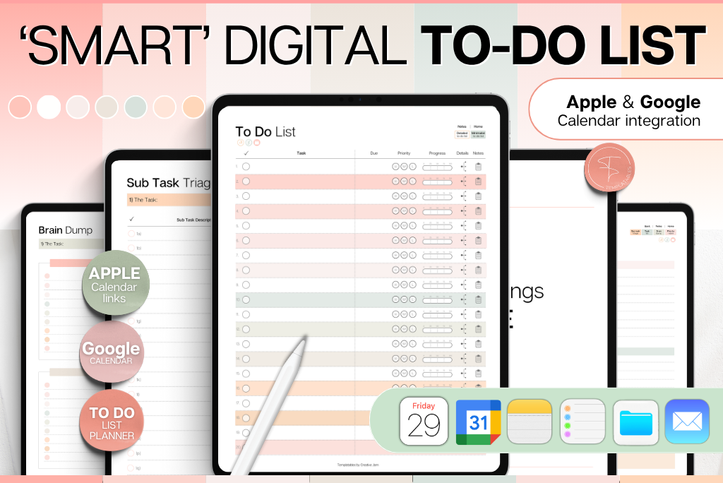 Smart To Do List - Peach (Apple & Google Integration)