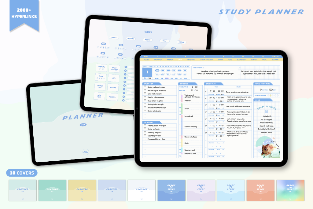 All-in-one Ocean Study Planner (Mon.Start)