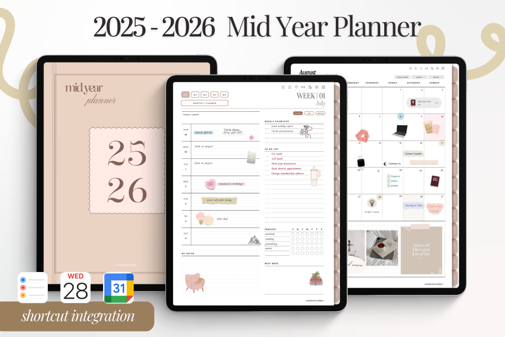 Mocha 2025-2026 Mid Year Planner (Sunday) Mocha 2025-2026 Mid Year Planner (Sunday)
